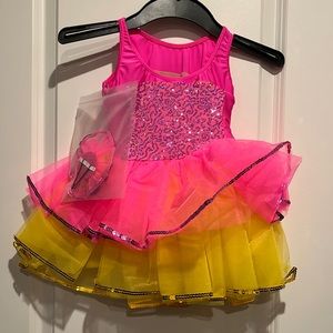 4T dance recital tutu s/bag and hair bow